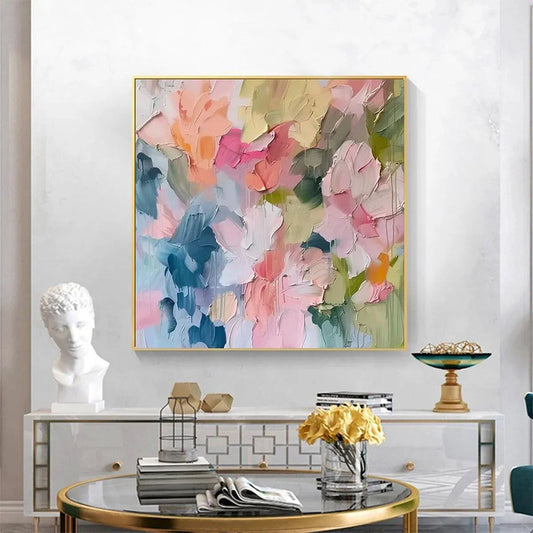 Pastel Dream – Floral Impasto Painting, view 2