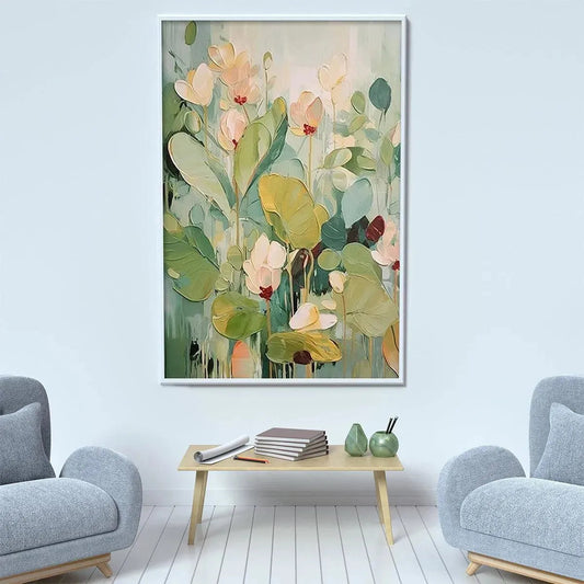 Lush Garden – Impressionist Floral Textured Painting, view 2