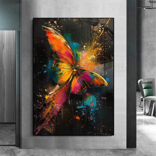 Butterfly Nebula – Celestial Oil Painting, view 2