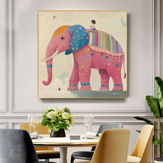 Elephant Dreams – Elephant Oil Painting, view 2