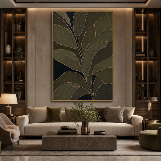 Midnight Foliage – Botanical Painting, view 2