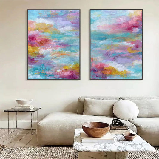 Morning Rapture – Cloudscape Oil Painting, view 2