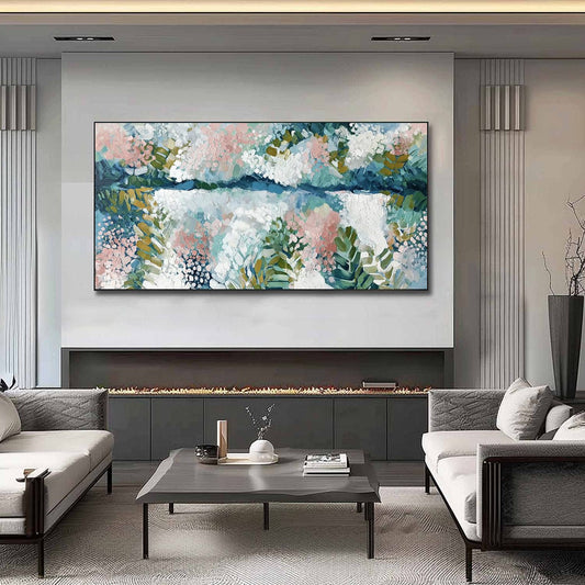 River Of Petals – River Impasto Painting, view 2