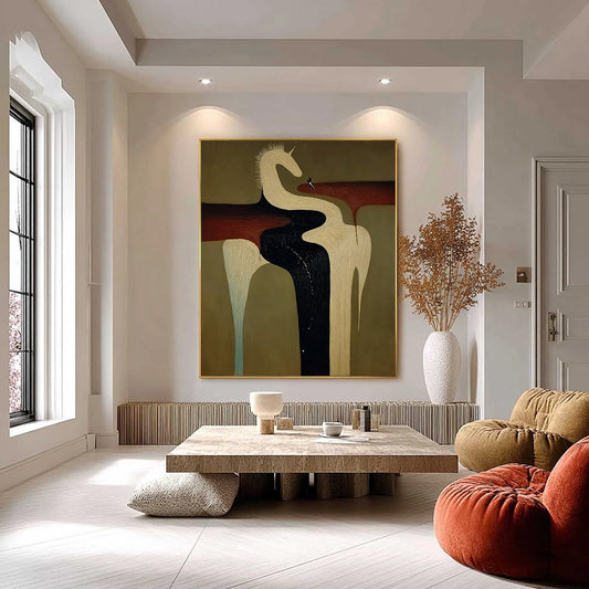 The Voyager'S Steed – Celestial Oil Painting, view 2