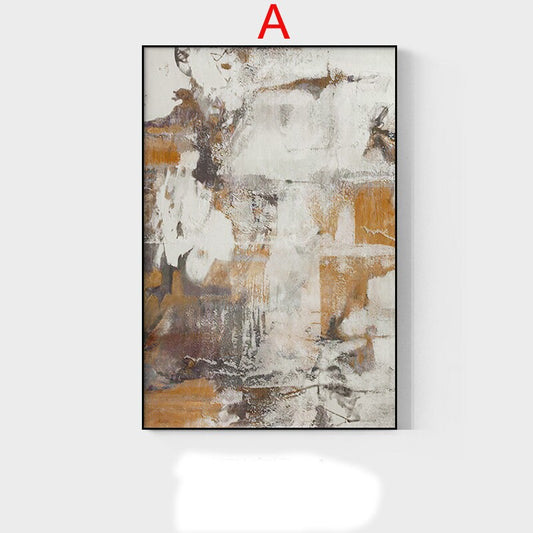 Gray and Brown Abstract Oil Painting on Canvas, Large Original Hand Painted Canvas Art, Modern Textured Wall Art for Living Room Home Decor
