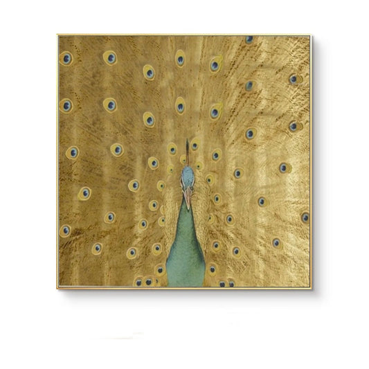 Hand Painted Peacock Acrylic Painting on Canvas, Large Abstract Peacock Canvas Wall Art, Original Animal Wall Art for Living Room,home Décor