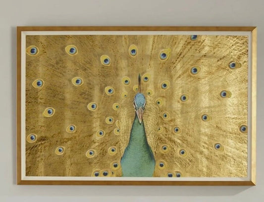 Hand Painted Peacock Acrylic Painting on Canvas, Large Abstract Peacock Canvas Wall Art, Original Animal Wall Art for Living Room,home Décor
