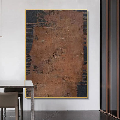 Rustic Texture – Wabi-Sabi Abstract Oil Painting, view 2
