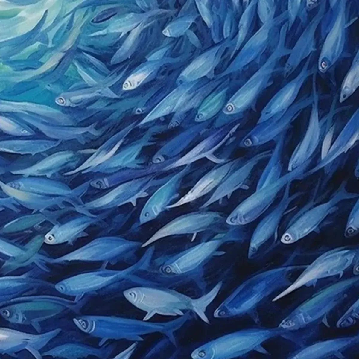 Oceanic Whirl – Animal Oil Painting, view 4