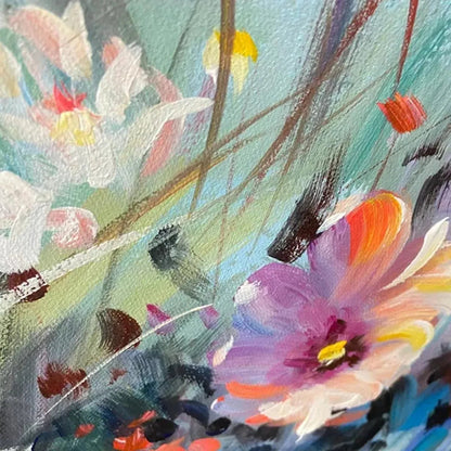 Wild Meadow – Meadow Impasto Painting, view 3