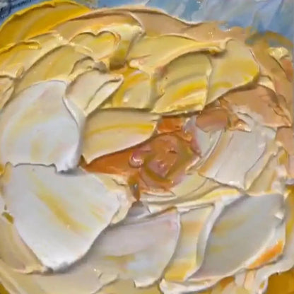 Summer Bloom – Floral Impasto Painting, view 3