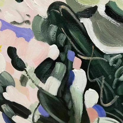 Green Floral Painting – Secret Garden
