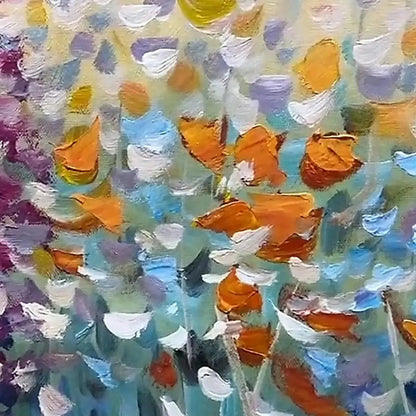 Wildflower Impasto Painting – Wild Meadow