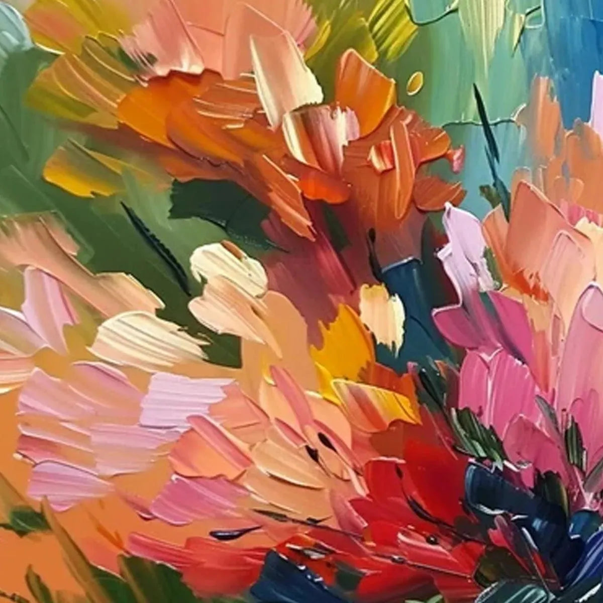 Colorful Floral Wall Art – Summer Bouquet