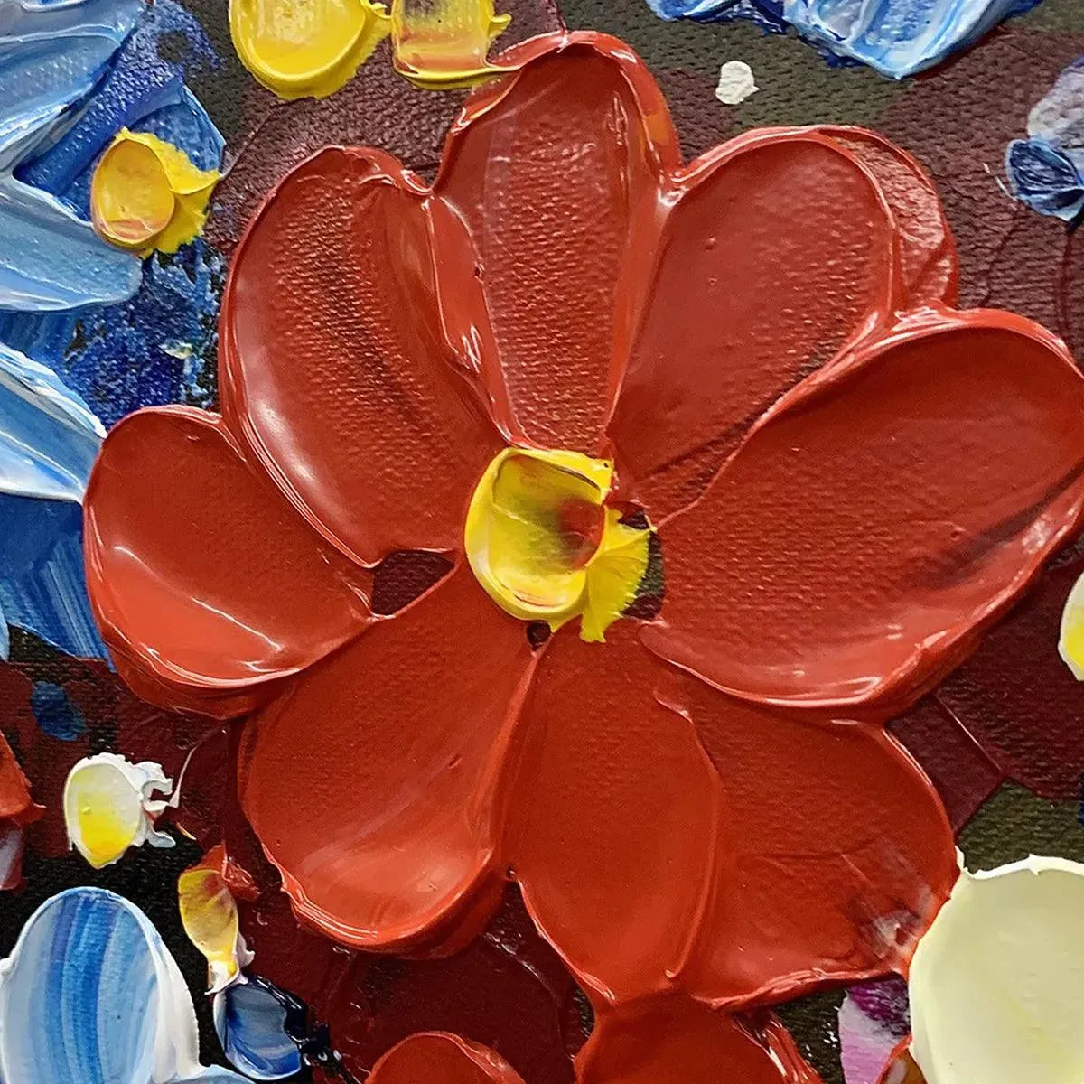 Vibrant Bouquet – Bouquet Impasto Painting, view 4