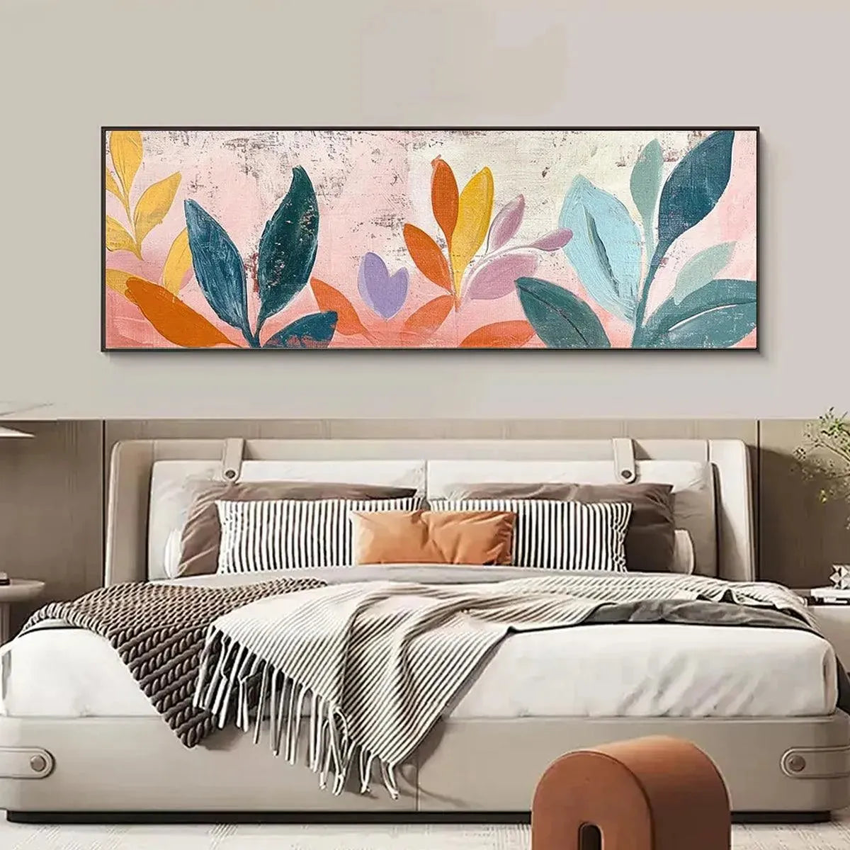 Pastel Botanical Panoramic – Floral Painting, view 5