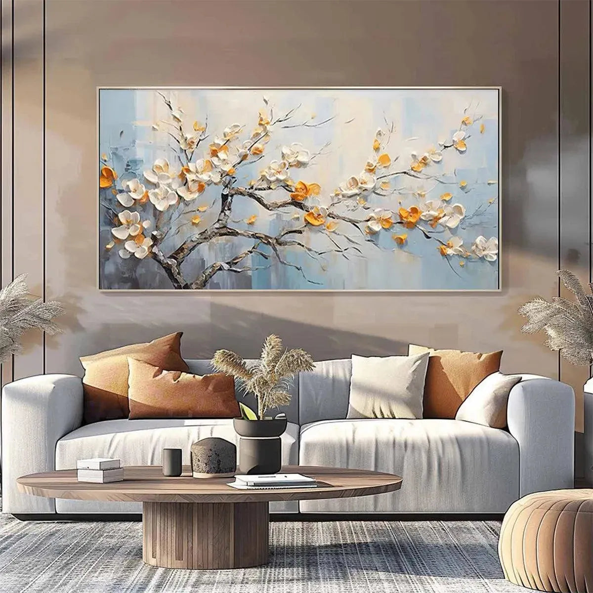 Spring Blossoms – Floral Textured Painting, view 5