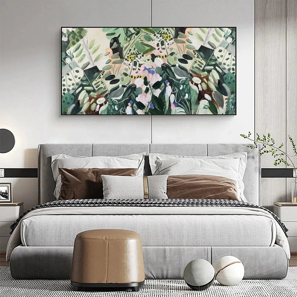 Green Floral Painting – Secret Garden