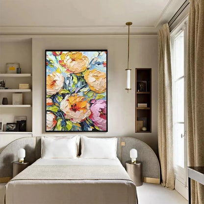 Summer Bloom – Floral Impasto Painting, view 5