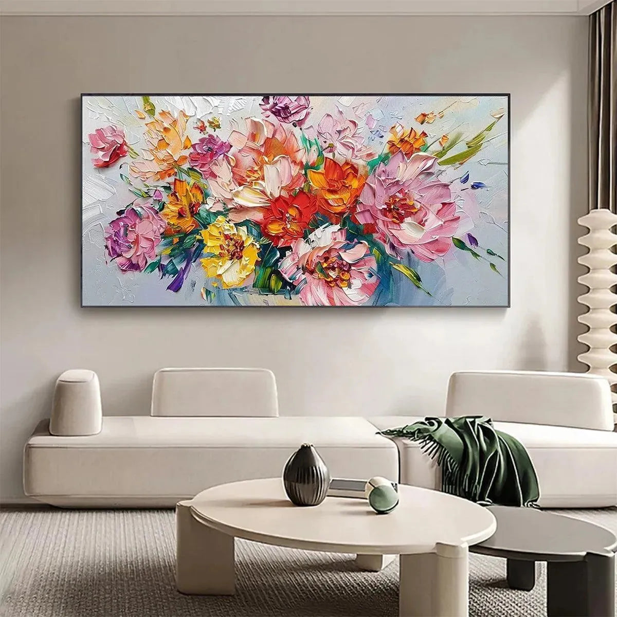 Vibrant Bouquet – Bouquet Impasto Painting, view 2