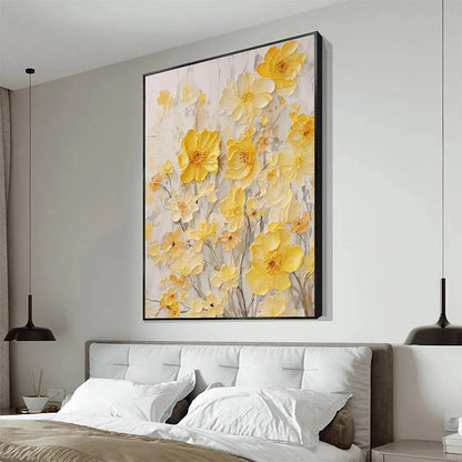 Golden Sunflowers – Sunflower Impasto Painting, view 5