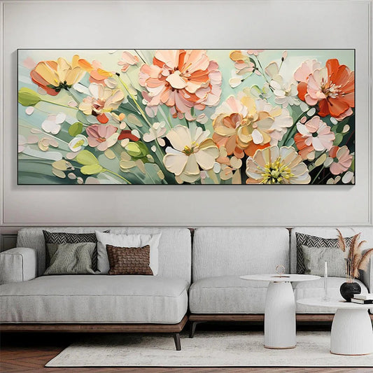 Sunkissed Garden – Floral Impasto Painting, view 2
