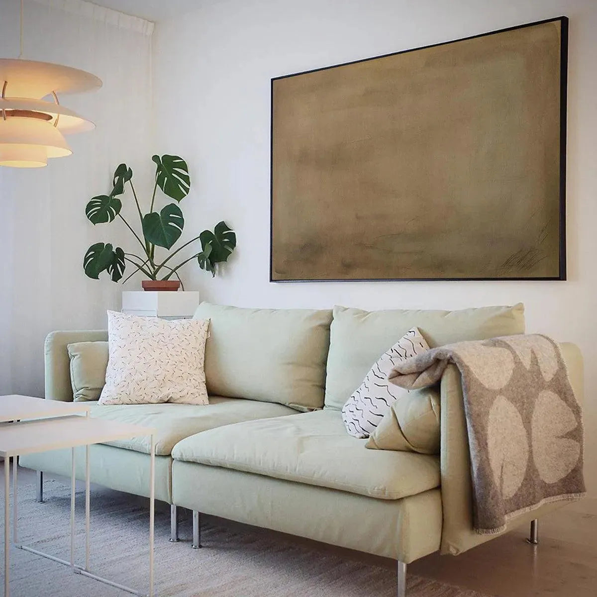 Earthy Minimalist Landscape – Wabi-Sabi Landscape Oil Painting, view 4