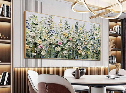 Spring Meadow – Meadow Impasto Painting, view 5