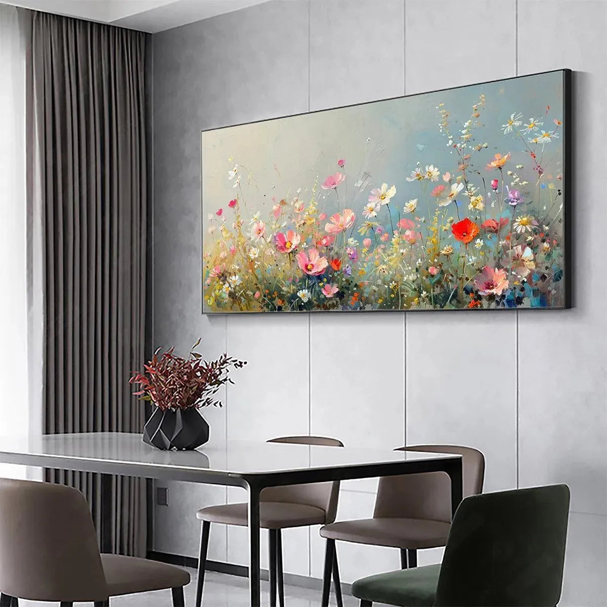 Colorful Meadow Impasto Painting – Wild Meadow