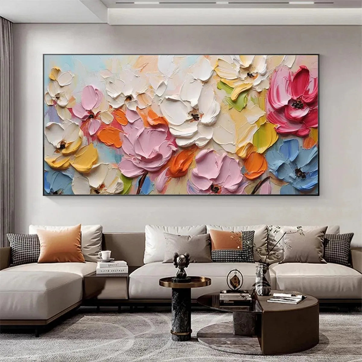 Spring Bouquet – Bouquet Impasto Painting, view 5
