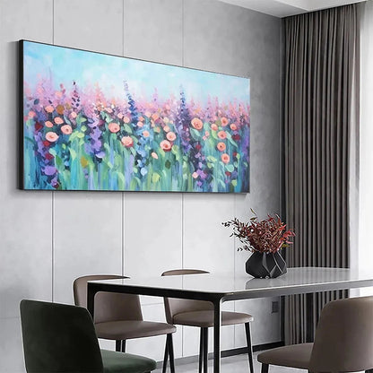 Colorful Meadow Painting – Pastel Meadow