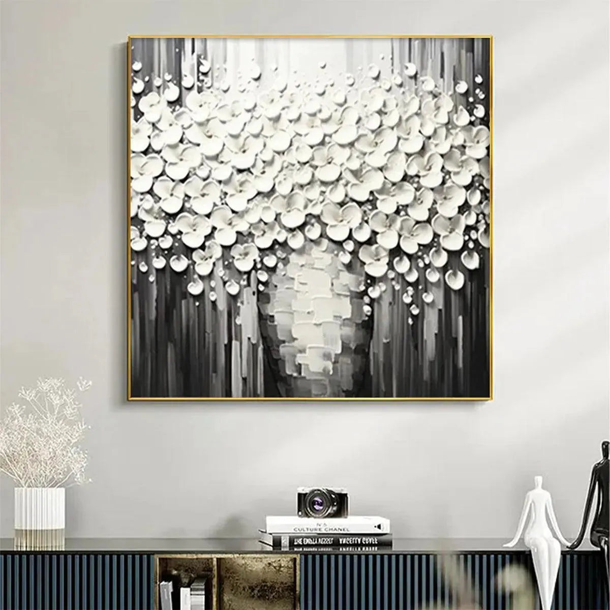 White Bouquet – Wabi-Sabi Bouquet Painting, view 5