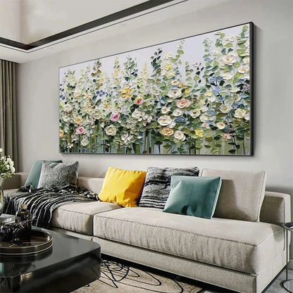 Colorful Meadow Impasto Painting – Spring Meadow