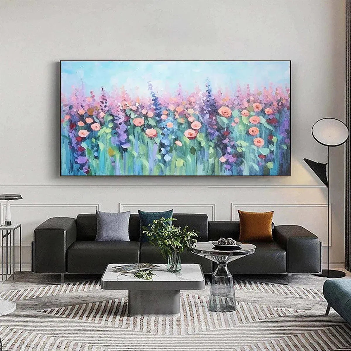 Pastel Meadow – Meadow Painting, view 3