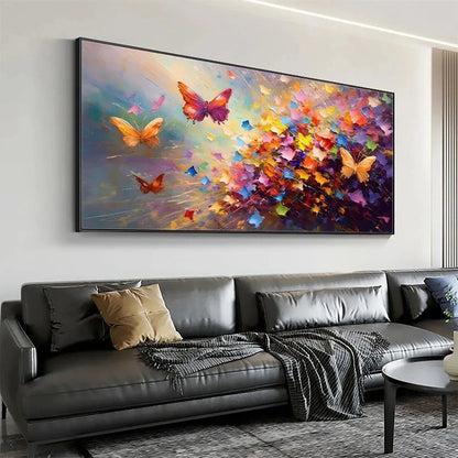 Colorful Butterfly Oil Painting – Butterfly Flight