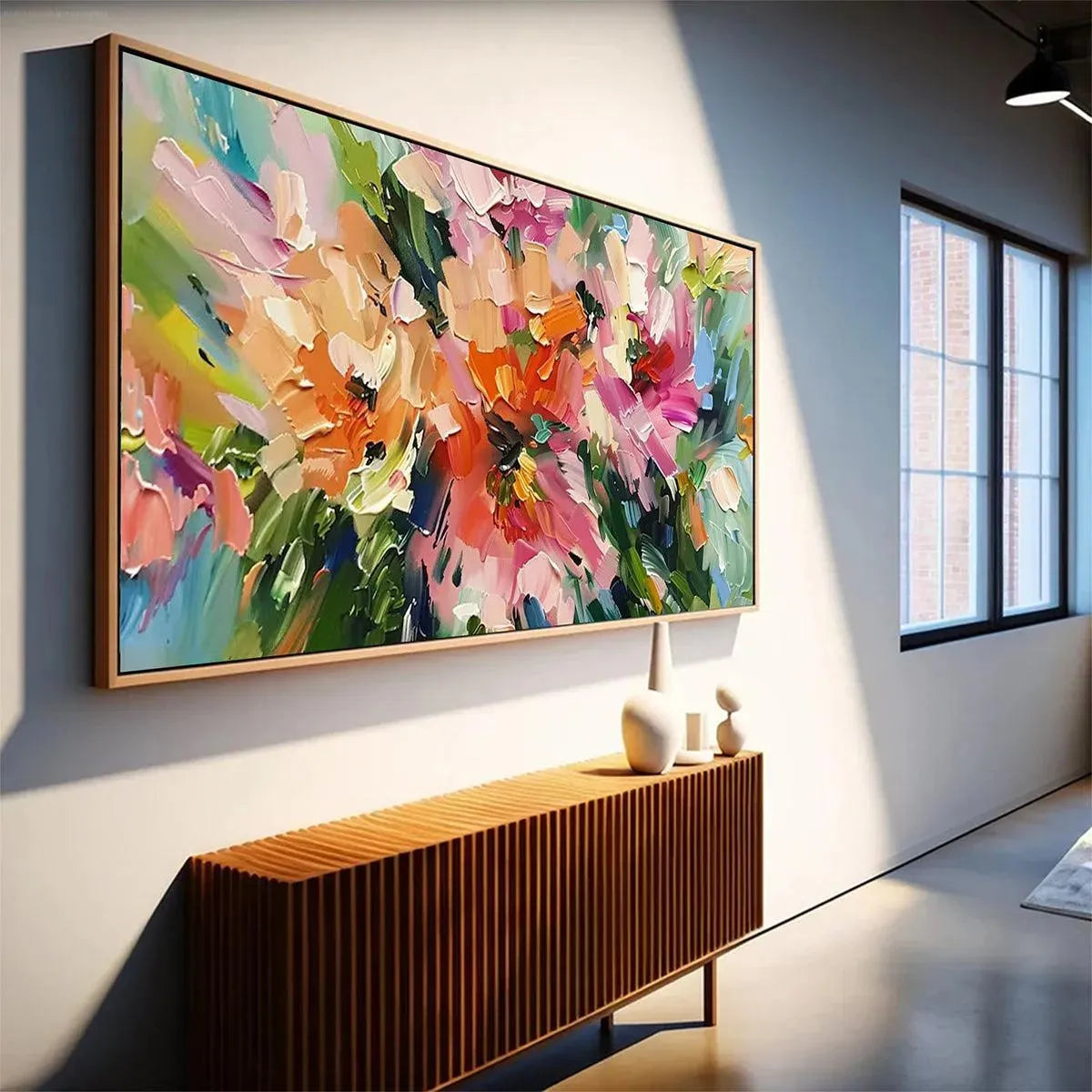Blushing Blooms – Floral Impasto Painting, view 5