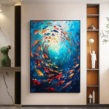 Coral Reef Dance – Underwater Oil Painting, view 2