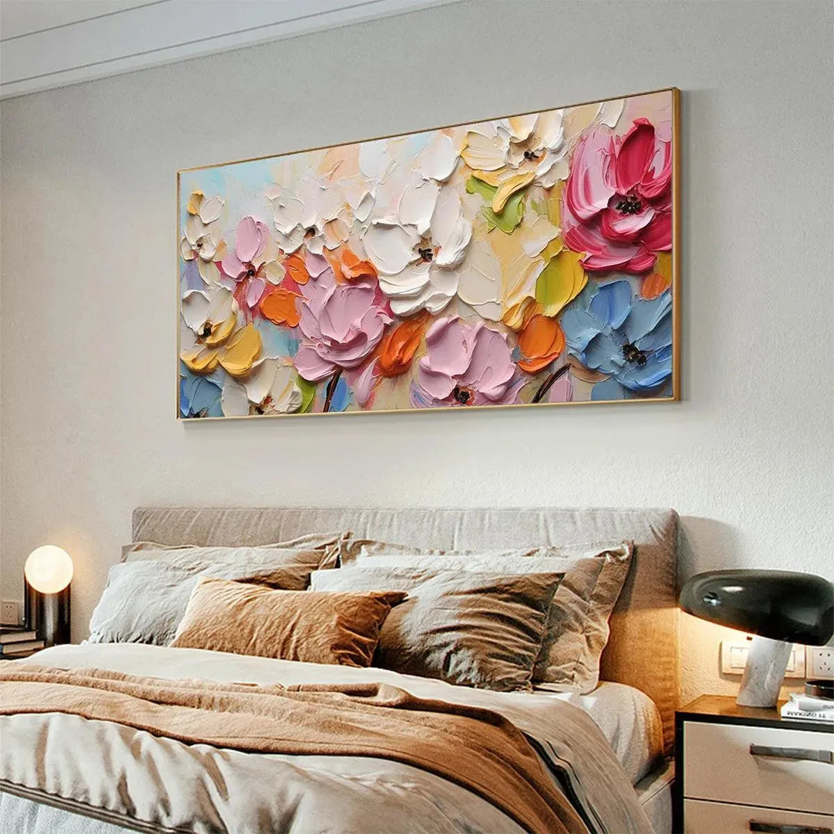 Textured Bouquet Impasto Painting – Spring Bouquet