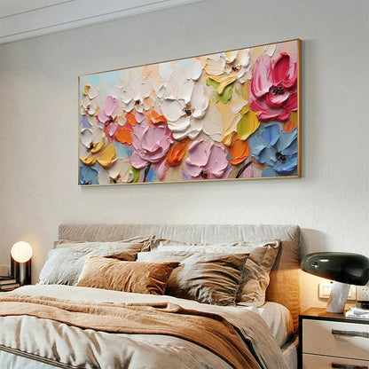 Textured Bouquet Impasto Painting – Spring Bouquet