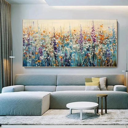 Wild Meadow – Wildflower Impasto Painting, view 2