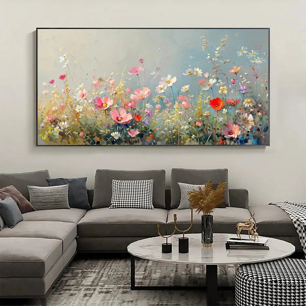 Wild Meadow – Meadow Impasto Painting, view 2