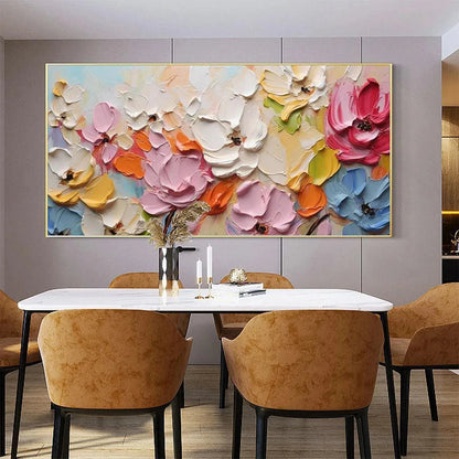 Textured Bouquet Impasto Painting – Spring Bouquet