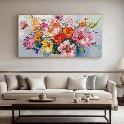 Bouquet Impasto Painting – Vibrant Bouquet