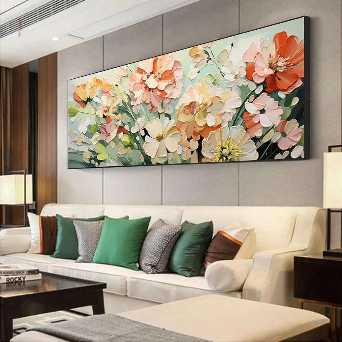 Sunkissed Garden – Floral Impasto Painting, view 5