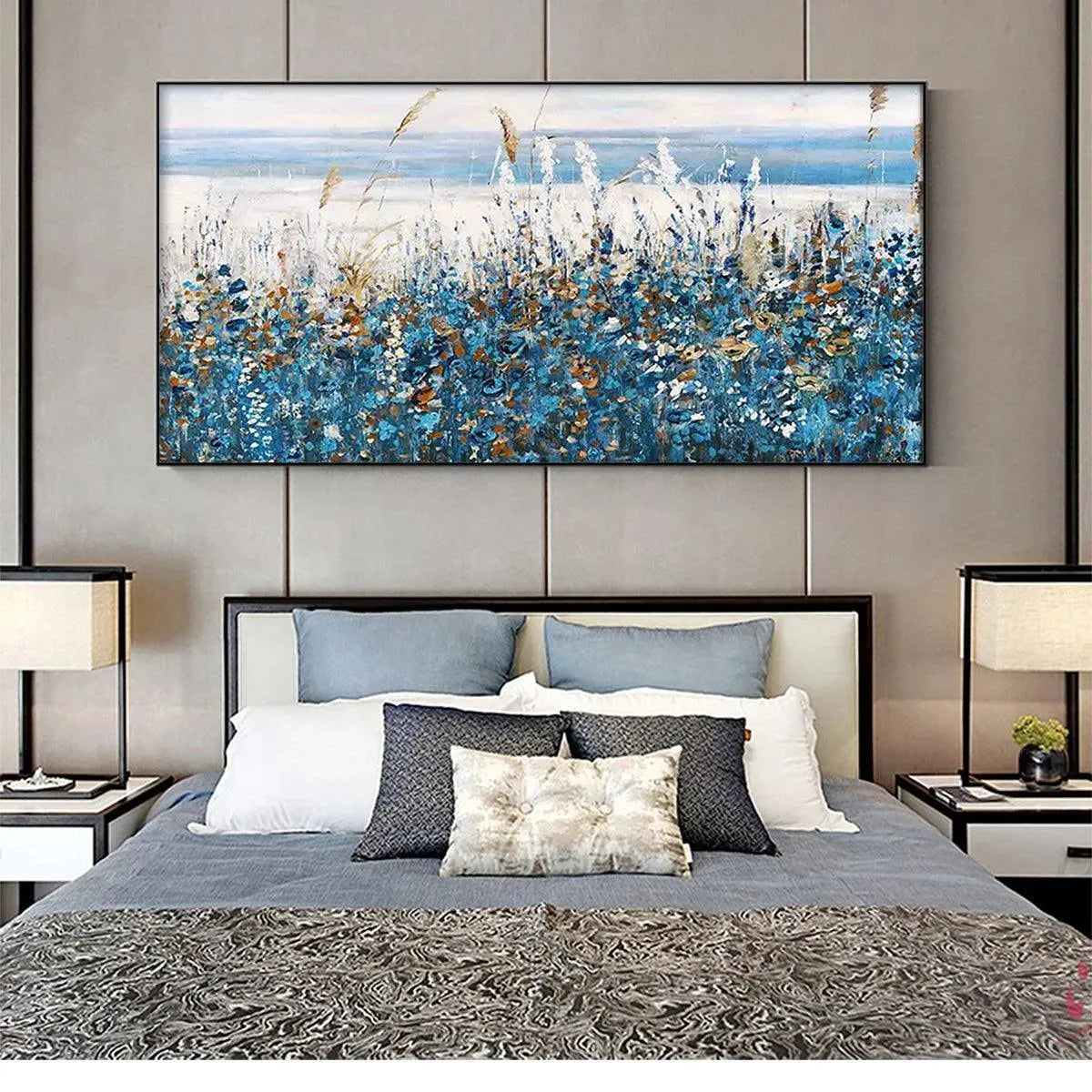 Blue Coastal Painting – Blue Dunes