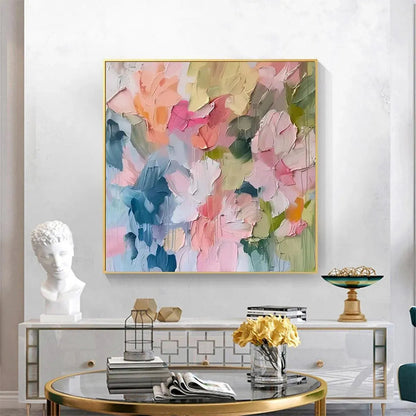 Pastel Dream – Floral Impasto Painting, view 2