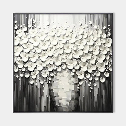 White Bouquet – Wabi-Sabi Bouquet Painting, view 1