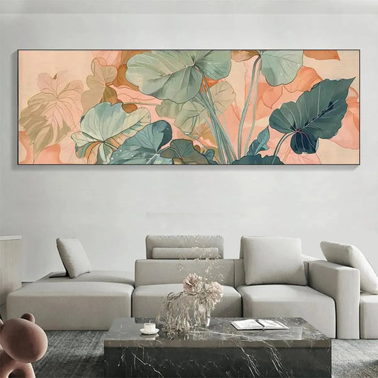 Tropical Leaf Panoramic – Tropical Leaves Painting, view 2