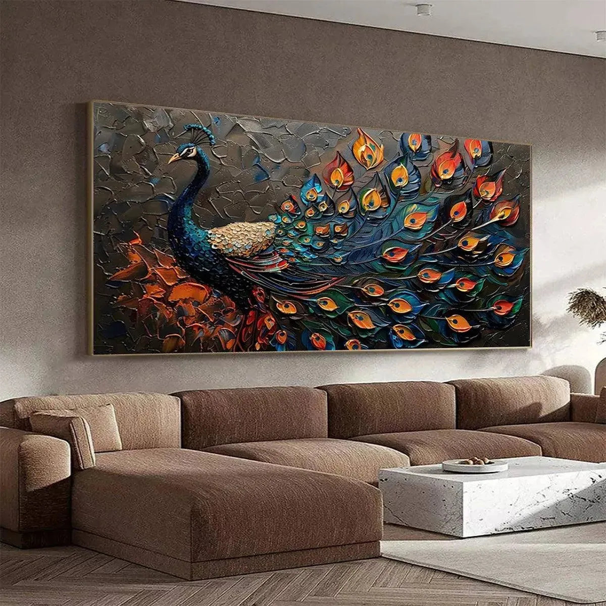 Animal Impasto Oil Painting – Majestic Plumage