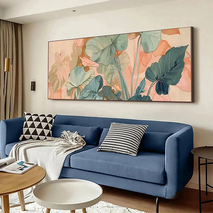 Tropical Leaf Panoramic – Tropical Leaves Painting, view 4